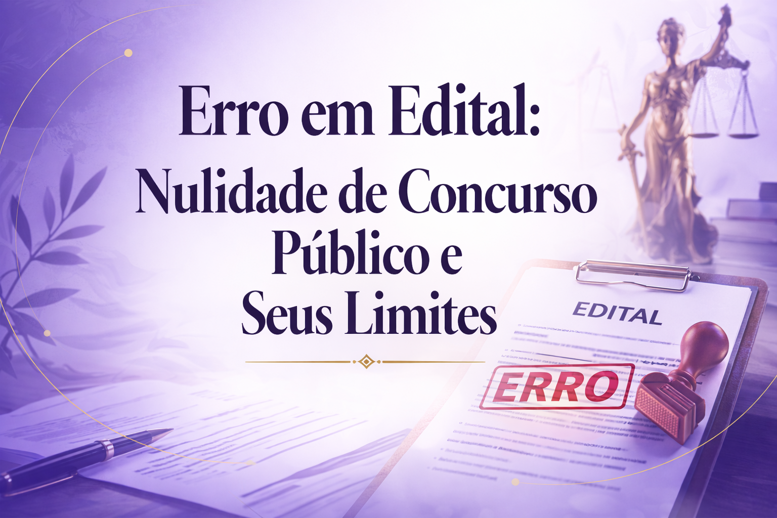 Erro em Edital: Nulidade de Concurso Público e Seus Limites